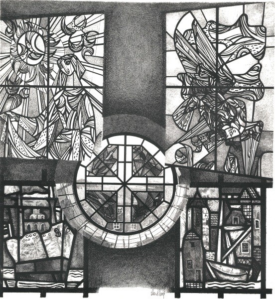 Collage of leaded windows<i class='fa-solid fa-minus'></i>